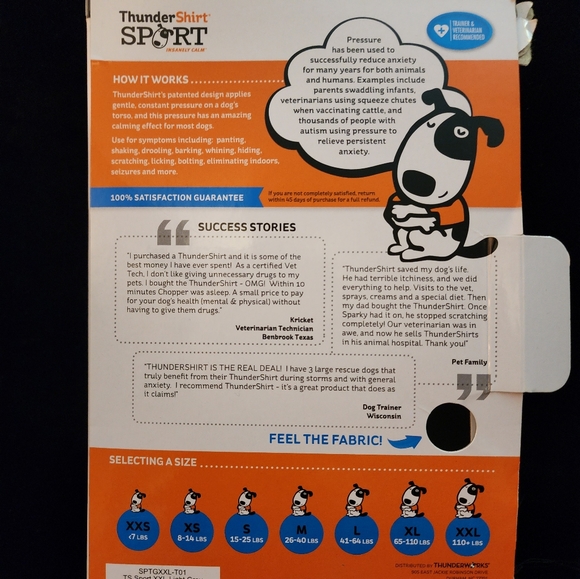 ThunderShirt Sport XXL for Dog Anxiety - Picture 3 of 11